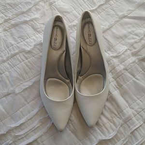 White Pointed Toe Pumps